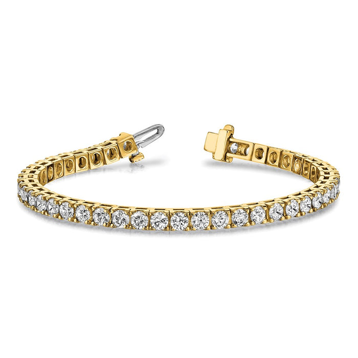 Exclusive 14K Gold AAA Diamond Tennis Bracelet - Stylish Luxury Jewelry-3