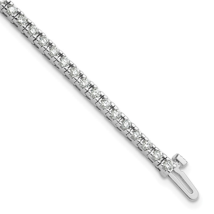 Buy 14K White Gold AA Diamond Tennis Bracelet - Stylish Luxury at Affordable Price-1