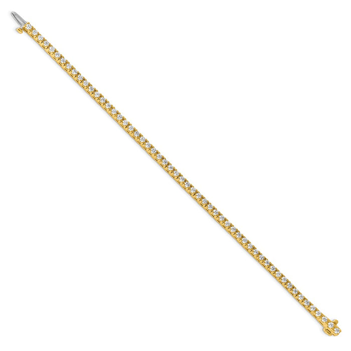 Shop 14K Gold Diamond Tennis Bracelet - Stylish, High-Quality, 7.5in Long-2