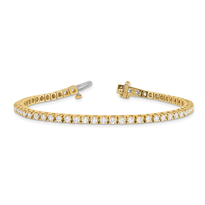 Shop 14K Gold Diamond Tennis Bracelet - Stylish, High-Quality, 7.5in Long-3