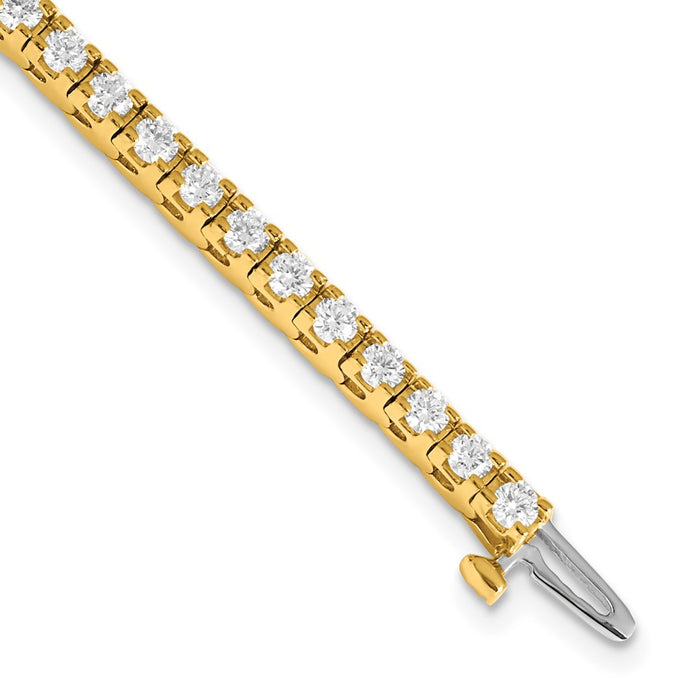 Shop 14K Gold Diamond Tennis Bracelet - Stylish, High-Quality, 7.5in Long-1