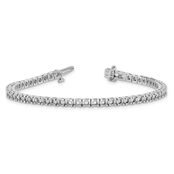 Buy 14K White Gold Tennis Bracelet Setting - Stylish & High-Quality Design-3