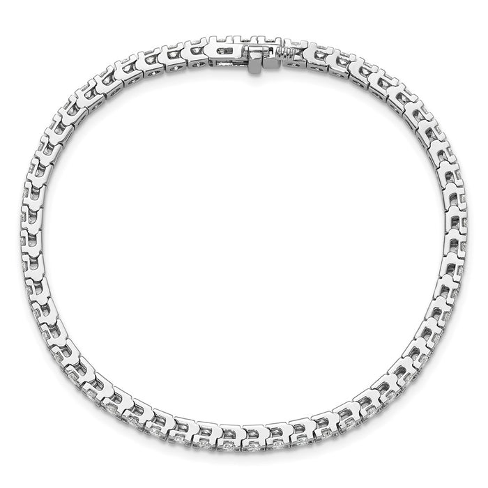 Order 14K White Gold VS Diamond Tennis Bracelet - Elegant Luxury Value-4