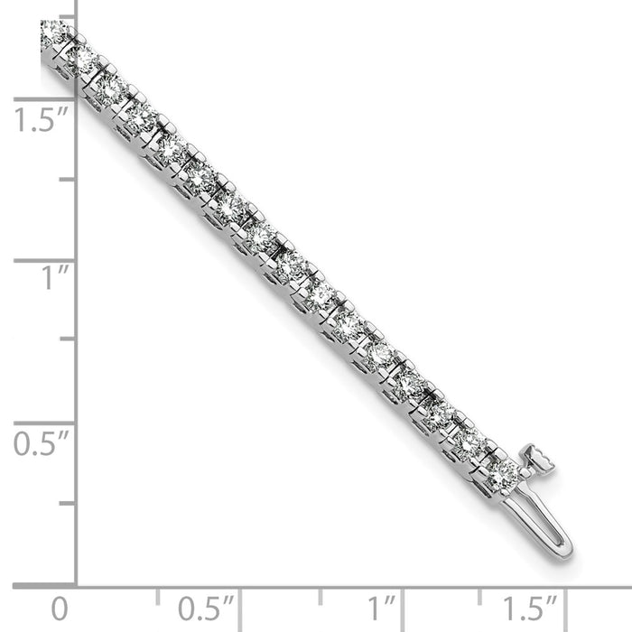 Order 14K White Gold VS Diamond Tennis Bracelet - Elegant Luxury Value-5