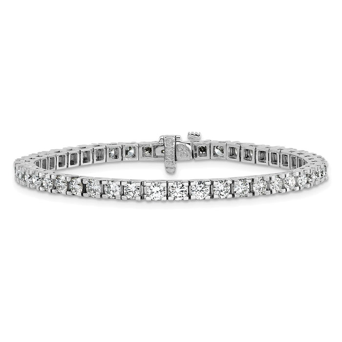 Exclusive 14K White Gold Tennis Bracelet Setting - Stylish and Affordable Elegance-3