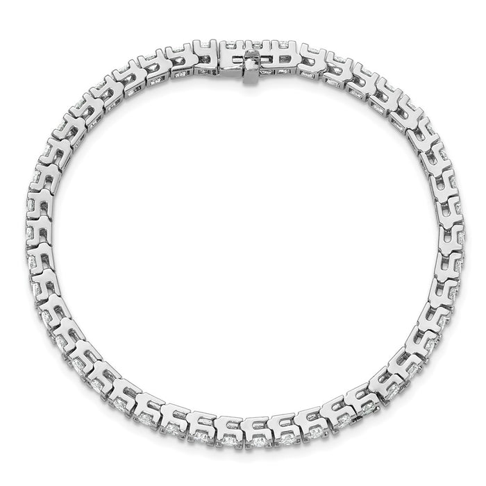 Exclusive 14K White Gold Tennis Bracelet Setting - Stylish and Affordable Elegance-4
