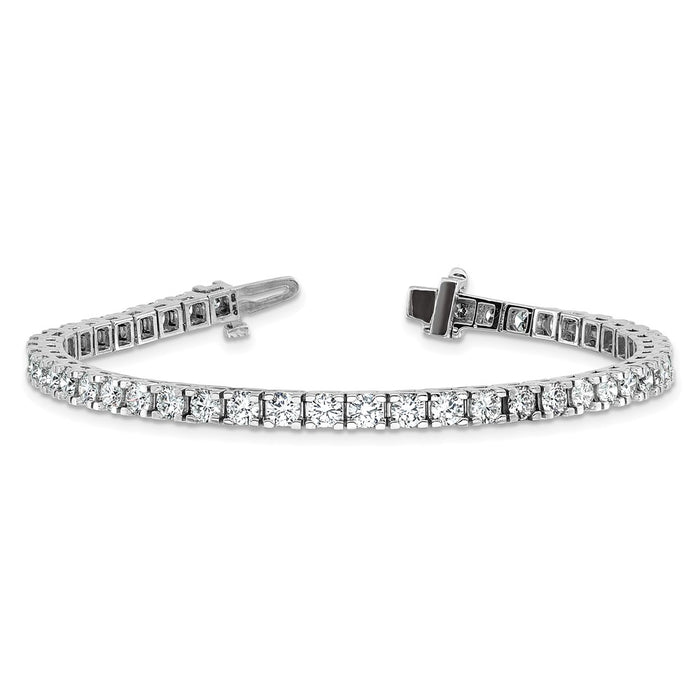 Exclusive 14K White Gold Tennis Bracelet Setting - Stylish and Affordable Elegance-6