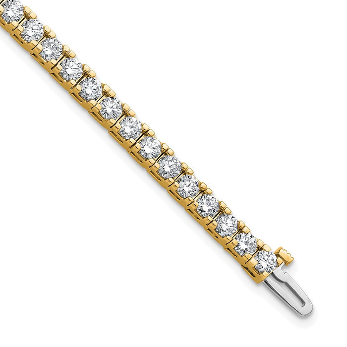 High-Quality 14K Gold Diamond Tennis Bracelet Setting - Stylish & Affordable!-1