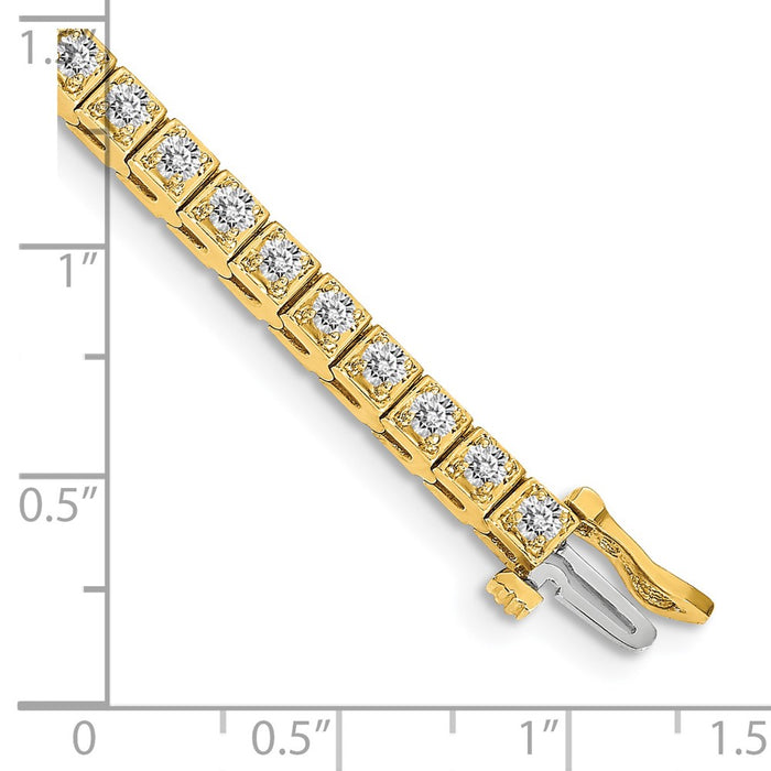Buy Exclusive 14K Gold AA Diamond Tennis Bracelet - Stylish Luxury Value-4