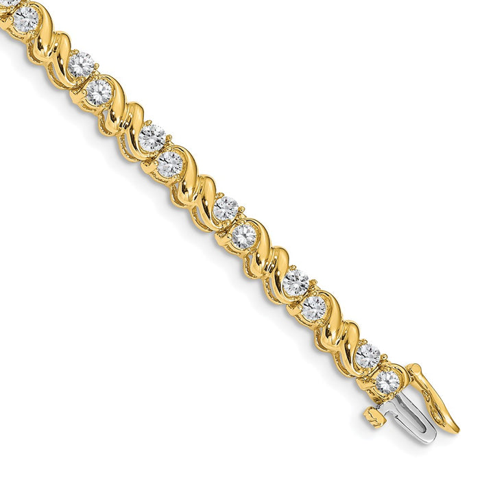 Buy 14K Gold AAA Diamond Tennis Bracelet - Stylish Luxury at an Affordable Price-1