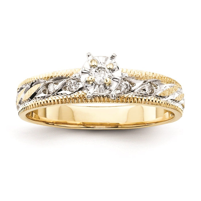 Buy 14K Gold Trio Engagement Ring Setting - Stylish & Affordable Choice!-1