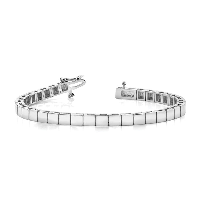 High-Quality 14K White Gold Add-a-Diamond Bracelet, 43 Stones up to 3mm, Stylish Value-3