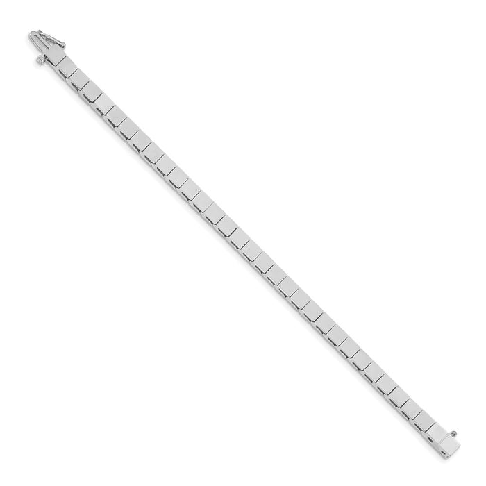 Buy Stylish 14K White Gold Add-a-Diamond Bracelet - 33 Settings for 4mm Diamonds-2