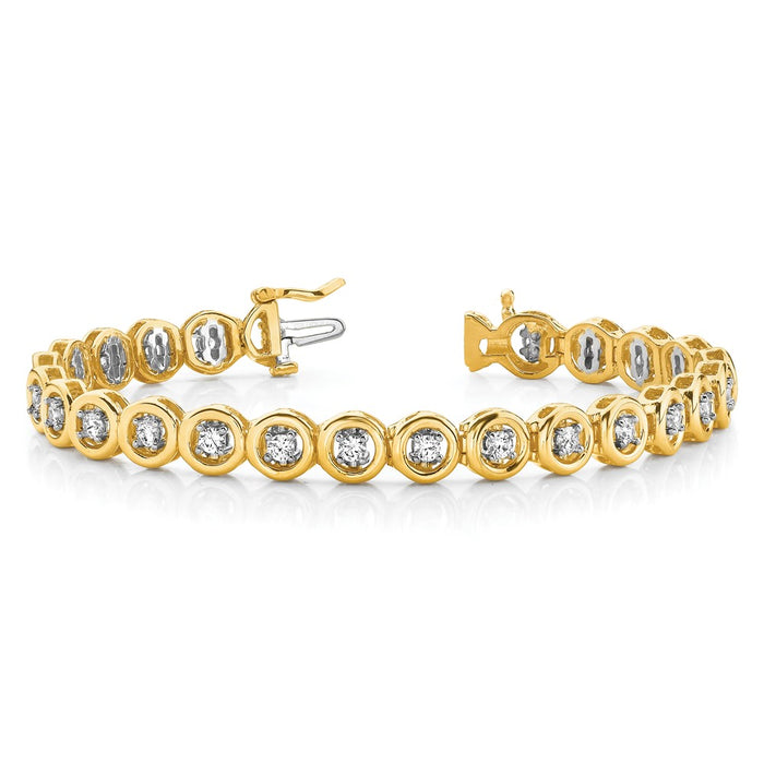 Buy Exclusive 14K Gold Add-a-Diamond Tennis Bracelet - 22 Stone Capacity-4