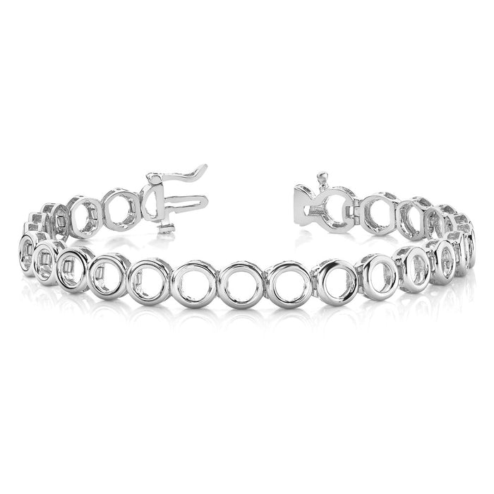 High-Quality 14K White Gold Add-a-Diamond Tennis Bracelet - 22 Stones, Stylish Value-3