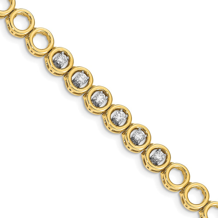 High-Quality 14K AA Diamond Enhancer Bracelet - Stylish Luxury at Great Value-1