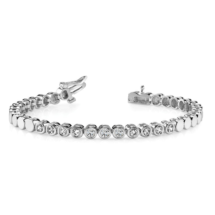 Exclusive 14K White Gold Add-A-Diamond Bracelet, 47 Stones Up to 2.75mm - Stylish Value!-4