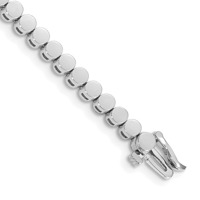 Exclusive 14K White Gold Add-A-Diamond Bracelet, 47 Stones Up to 2.75mm - Stylish Value!-1