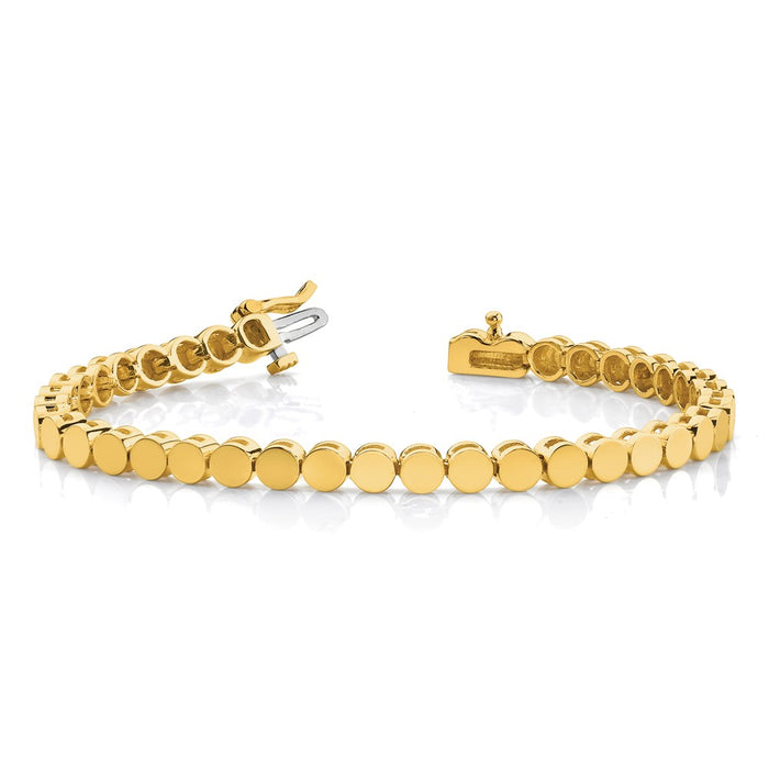 Exclusive 14K Gold Add-a-Diamond Bracelet - 39 Stone Holders for 3mm Diamonds-3