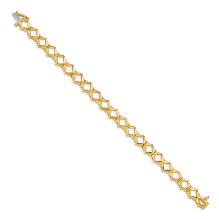 Buy Stylish 14K Gold Add-a-Diamond Tennis Bracelet, 21 Stones up to 2.75mm-2