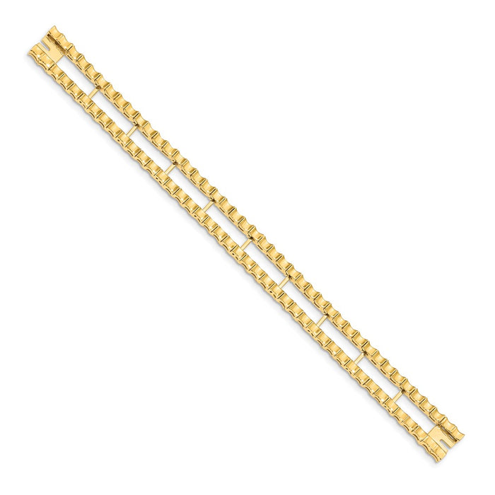 Shop Stylish 14K Gold Tennis Bracelet Blank - 7 Inches, 5.5g, Affordable Luxury-2