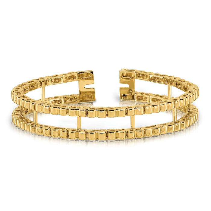 Shop Exclusive 14K Gold Tennis Bracelet Blank - Stylish & Affordable Luxury!-3