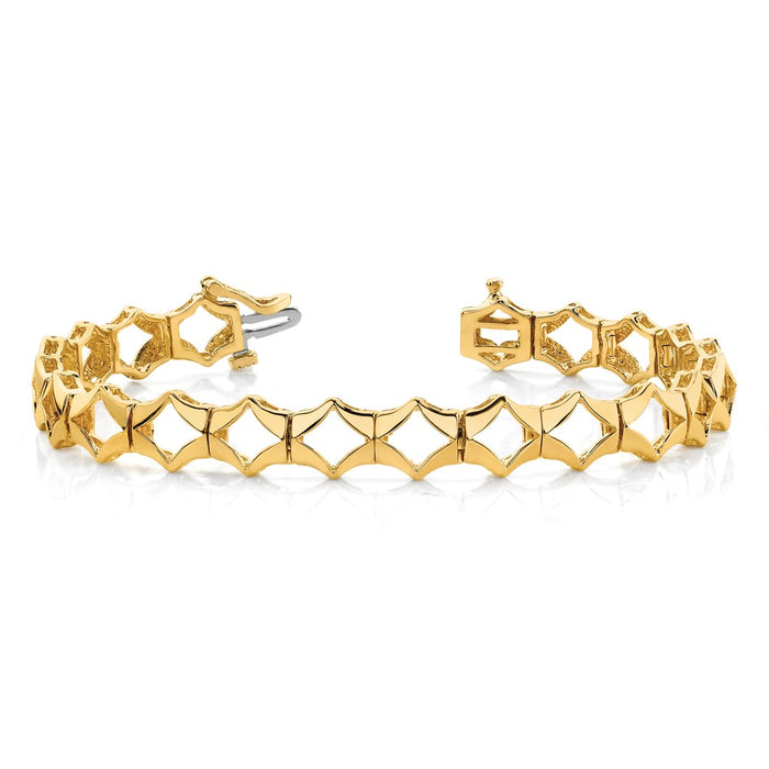 Shop Stylish 14K Gold Add-a-Diamond Tennis Bracelet for 19 Stones, 3.25mm-3