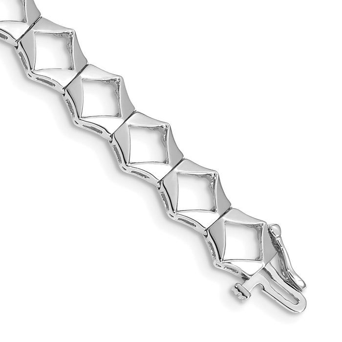 Order Luxury 14K White Gold Tennis Bracelet - Fits 19 Diamonds Up to 3.25mm-1