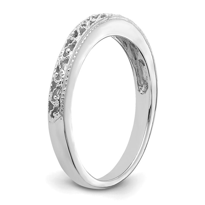 Buy 14K White Gold 3mm Intricate Filigree Wedding Ring - Luxury & Style!-6