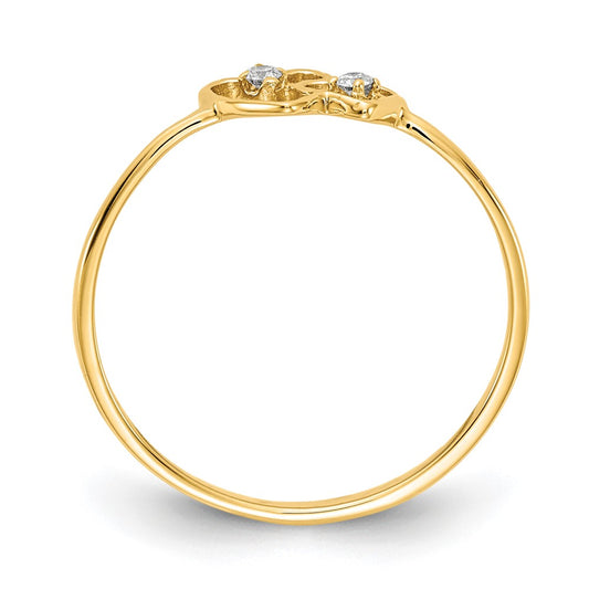 Shop Stylish 14K Gold Diamond Heart Ring - Affordable Luxury Jewelry Gift