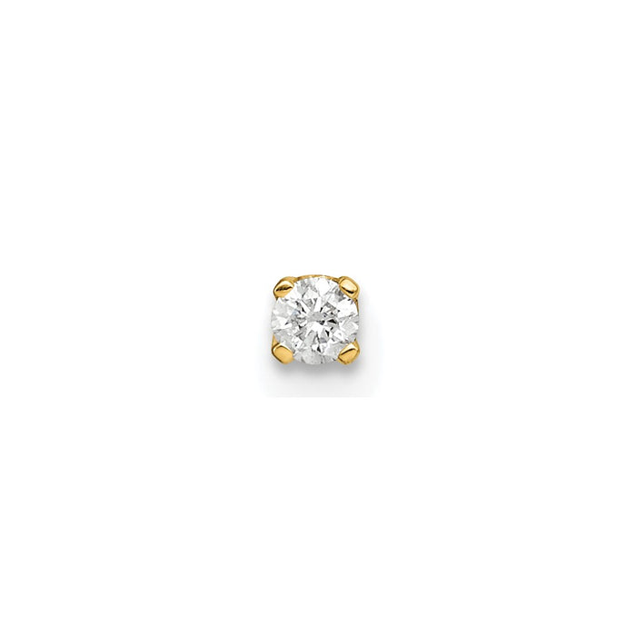 Buy Stylish 14K Gold Single Diamond Stud Earring - Luxury at an Affordable Price-1