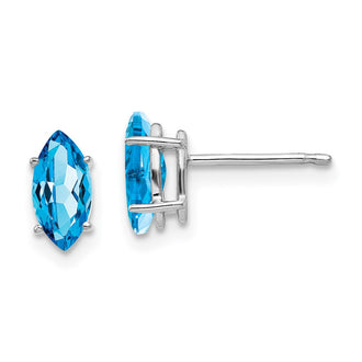 Shop 14K White Gold Marquise Earring Mounting - 8x4mm Luxury Style