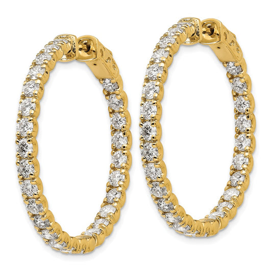 Buy Exclusive 14K Gold 4.875 Carat Lab-Grown Diamond Hoop Earrings