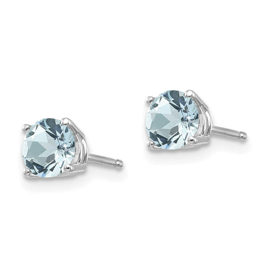 Shop Stylish 14K White Gold Aquamarine Drop Earrings - Exclusive Design, Affordable Price