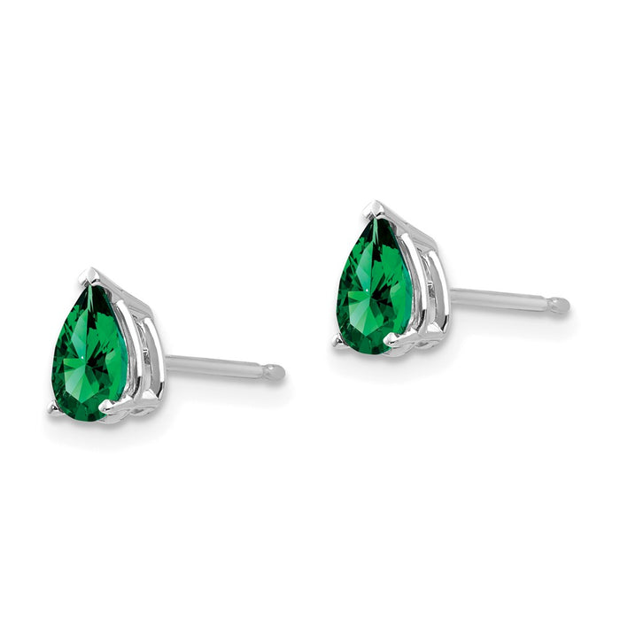 Shop Exclusive 14K White Gold Pearl Stud Earrings - Stylish & Affordable!-1