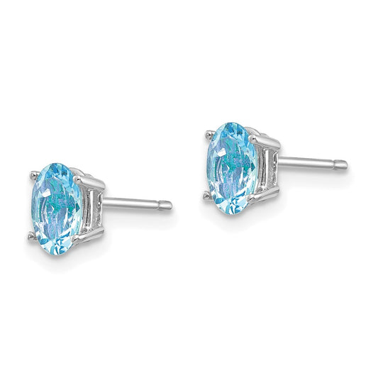 Buy Exclusive 14K White Gold Aquamarine Drop Earrings - Affordable Luxury