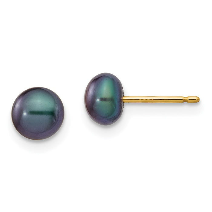 Buy 14K Gold Multicolor Pearl Earrings Set - 3 Pairs, Stylish & Affordable-6
