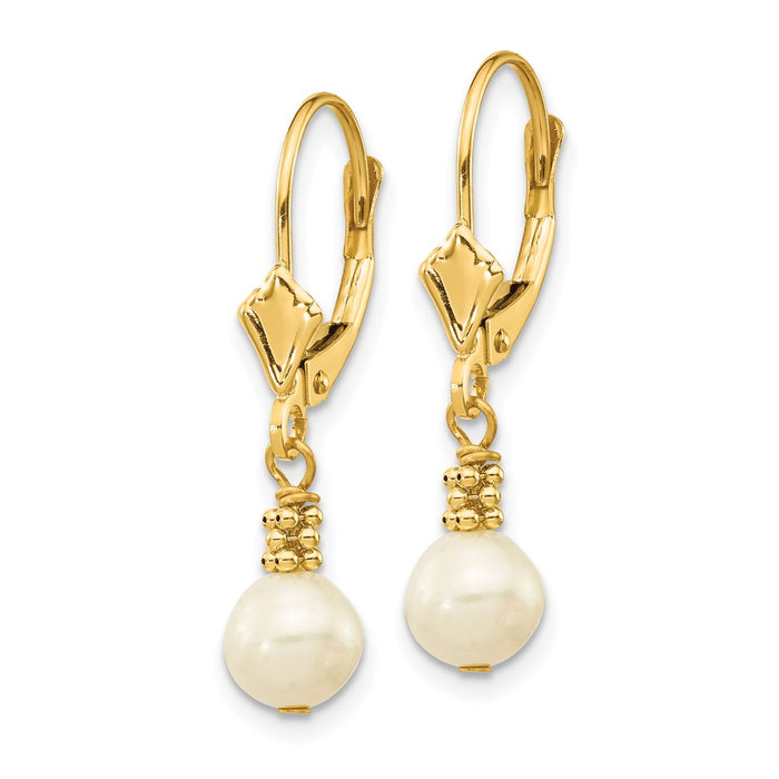 Buy Exclusive 14K White Gold Pearl Dangle Earrings | Affordable Luxury Style-2