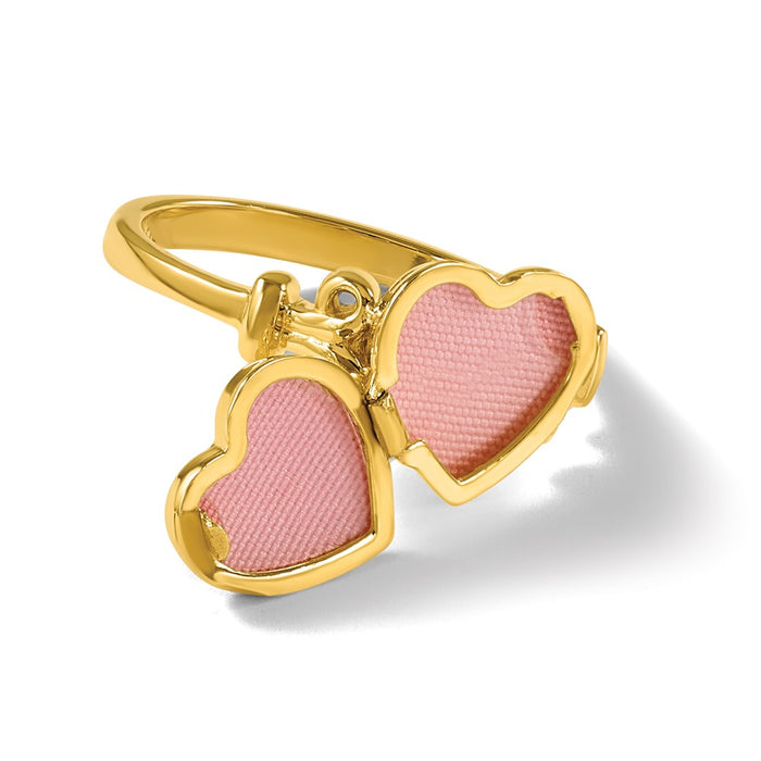 Buy Designer 14K Yellow Gold Heart-Shaped Locket Ring | 10mm & Stylish-8