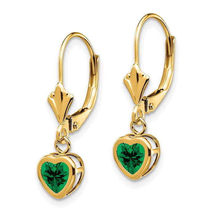 Exclusive 14K Gold 5mm Heart-Shaped Mount St. Helens Earrings | Stylish Value-2