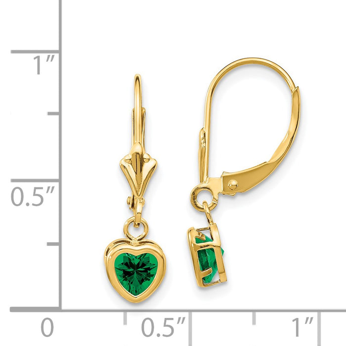 Exclusive 14K Gold 5mm Heart-Shaped Mount St. Helens Earrings | Stylish Value-4