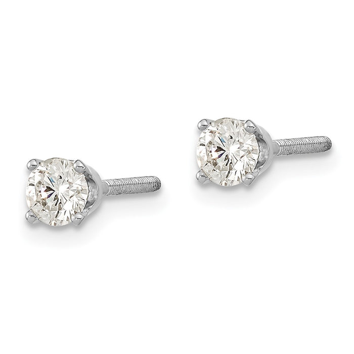 Buy Exclusive 14K White Gold Diamond Stud Earrings - AA Quality, Stylish Set-2