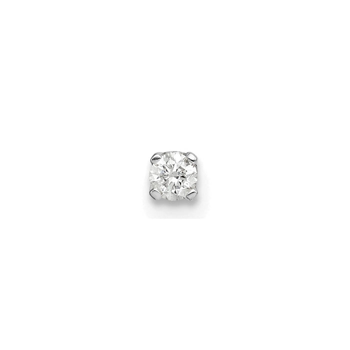 Buy Stylish 14K White Gold AA Diamond Stud Earrings - Complete Set, 0.85mm-1