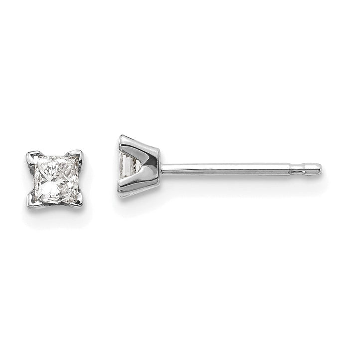 Shop Exclusive 14K White Gold Diamond Earrings - AAA Quality, Stylish & Affordable-1