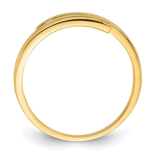 Exclusive 14K Gold Fashion Ring with Cubic Zirconia - Stylish & Affordable