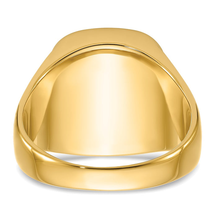 Shop Exclusive 14K Men's Masonic Ring, Polished Finish, Black Enamel & Onyx Accents-5