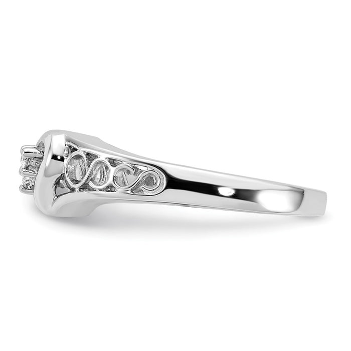 Shop Exclusive 14K White Gold Heart-Shaped Ring with VS Diamonds - Luxury Value!-3