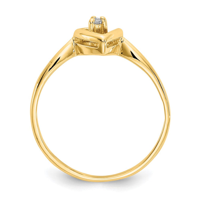 Buy Stylish 14K Gold Diamond Heart Ring - Luxury Design, Affordable Price-2