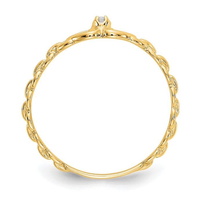 Exclusive 14K Gold Diamond Heart Ring - Stylish Design, Affordable Luxury-2