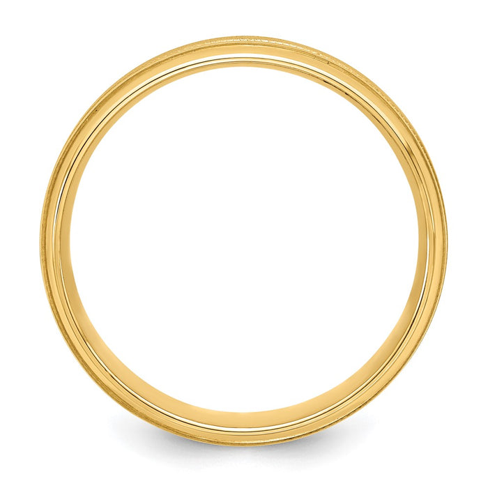 Shop Exclusive 14K Yellow Gold 6mm Lightweight Wedding Band - Stylish Comfort Fit, Size 11-2